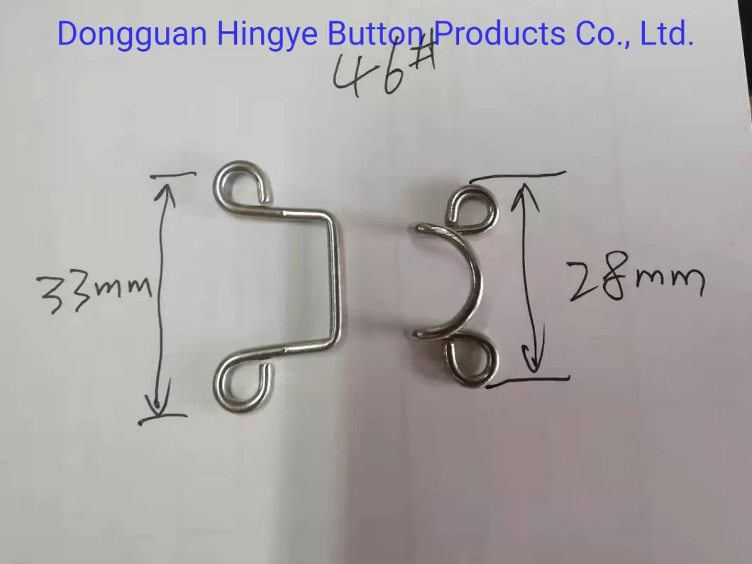 Metal Hook and Eyelet Closure for Women Garment Clothes Accessories