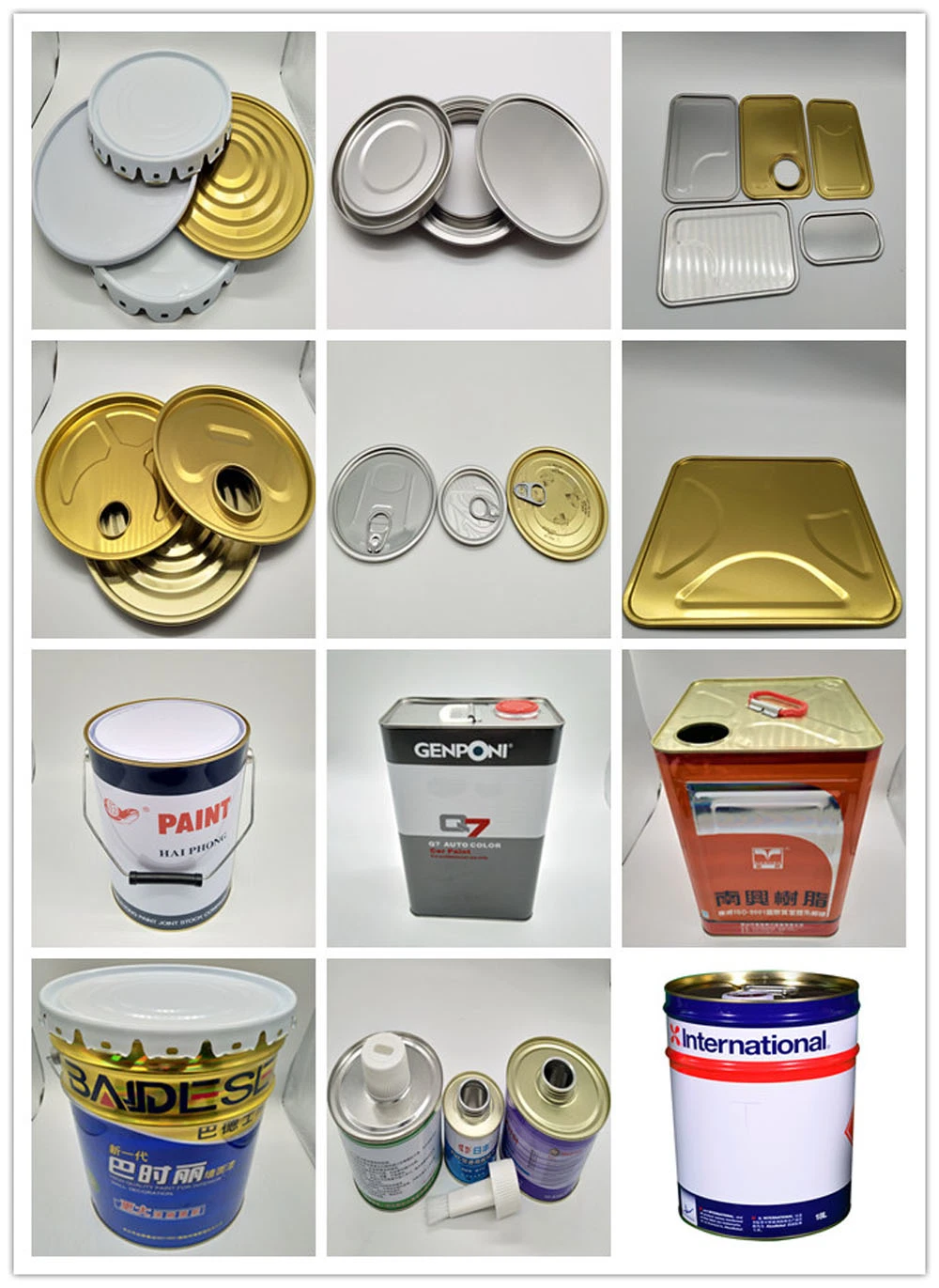 Square and Round Tin Can Components for All Type of 0.1-25L Tin Can Production Line
