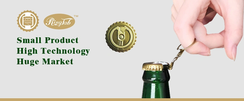 Hot Sell 26mm Beer Beverage Bottle Crown Cap Innovation Easy Open Ring Pull Ringtab Bottle Cap