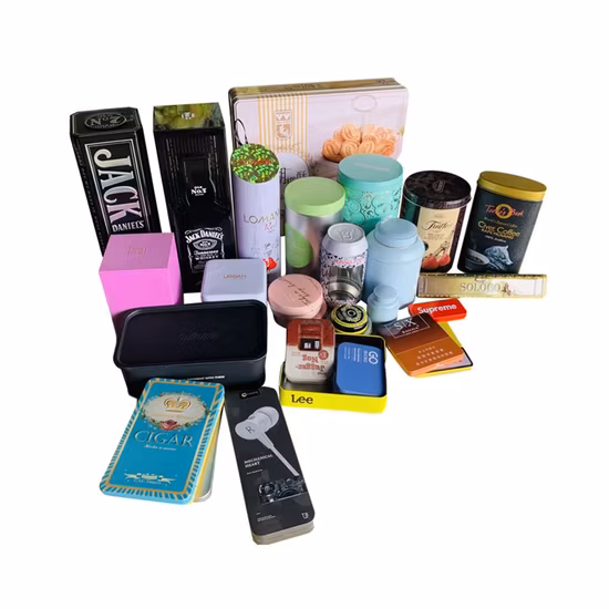 Small Size Tin Can Packaging for Tea Metal Tin Container Food Grade Candies Tin Snacks Tin Packing